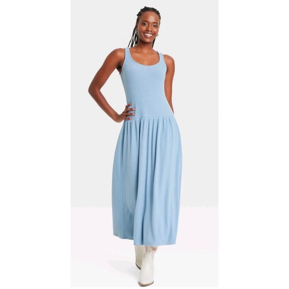 Universal Thread Blue Maxi Dress Small